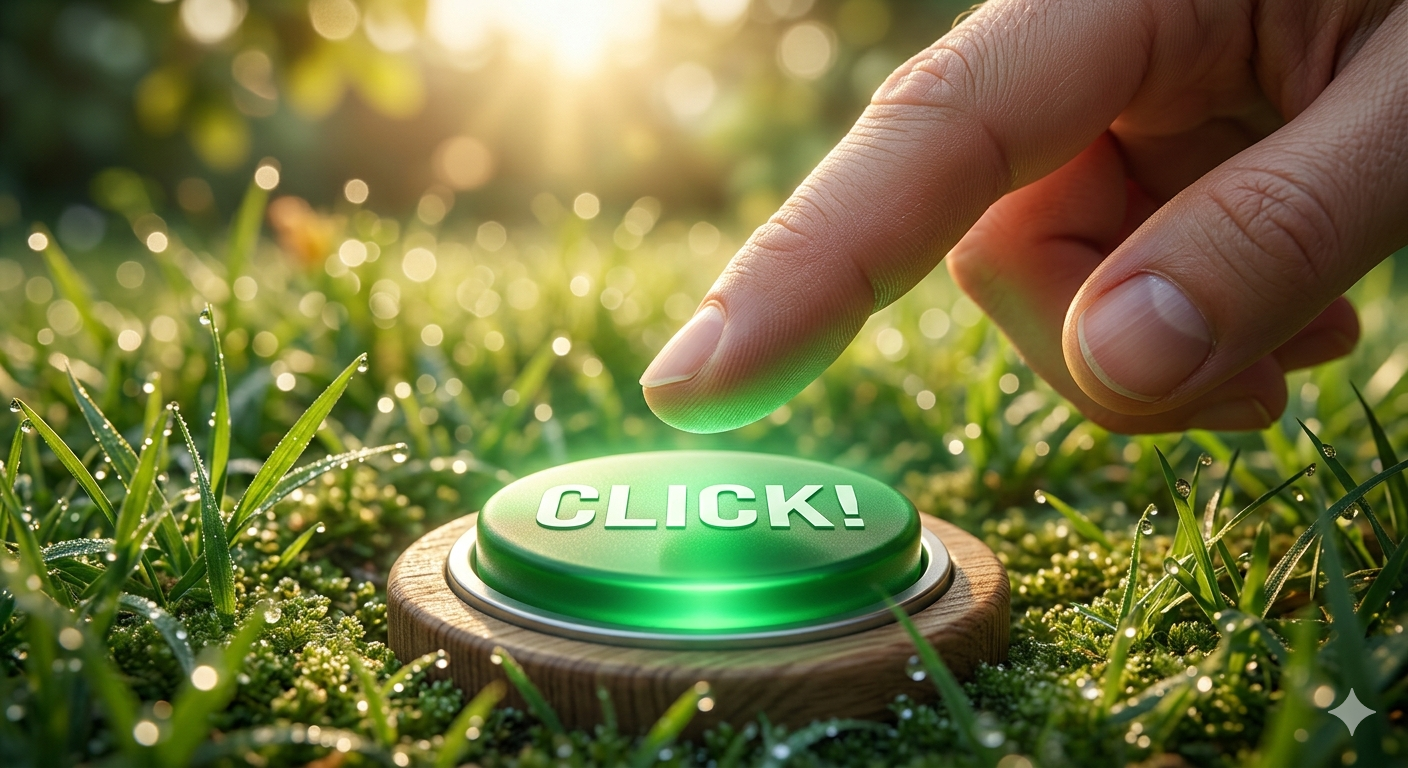 Finger above CLICK button